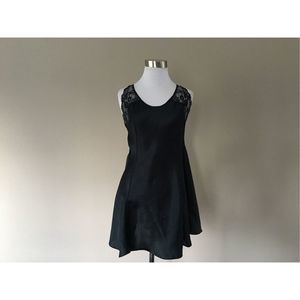 Chemise Medium Victoria's Secret Heart Label 1990s Black Sheer Slip Dress Nightg